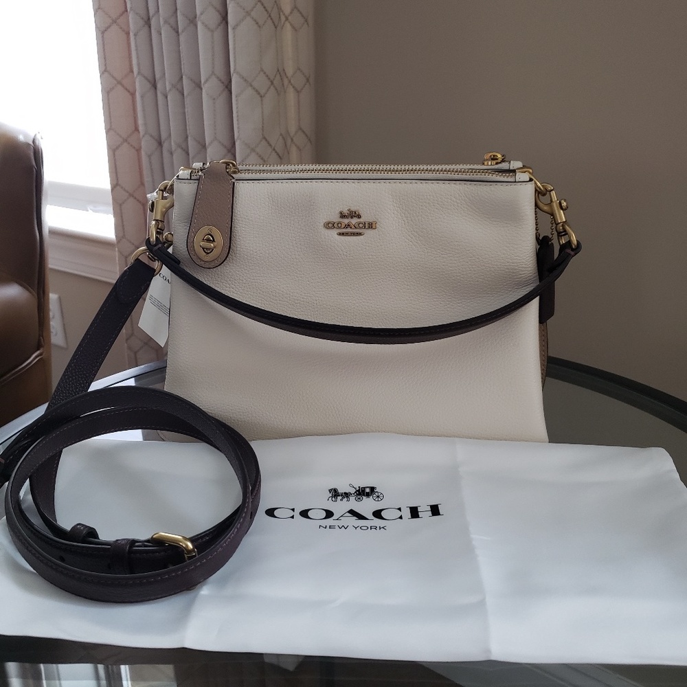 Coach Double Zip Shoulder Bag in Colorblock